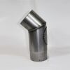 Rauchrohr-Bogen 45° DN 120 mm roh, eingezogen mit Reinigungsöffnung