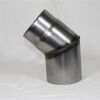 Rauchrohr-Bogen 90° DN 120 mm roh, eingezogen ohne Reinigungsöffnung