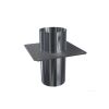 Edelstahlschornstein einwandig 0,5mm Schachtabdeckung DH FU DN 100
