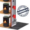 Edelstahlschornstein 0,8mm Premium T-Anschluss 90° DW 80