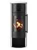 Kaminofen Drooff Aprica 2 Cook PremiumWhite 4,3 kW ohne Holzfachtür Raumluftunabhängig (RLU)