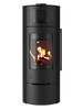 Kaminofen Drooff Aprica 2 Cook Stahl schwarz 8,0 kW mit Holzfachtür DIBT-Zulassung