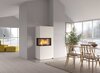 Kaminbausatz Nordpeis Monaco A High links dunkle Thermotte