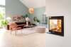 Kaminbausatz Nordpeis Monaco A High links dunkle Thermotte