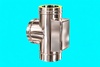 Edelstahlschornstein 1,0mm Premium T-Anschluss 90° inkl. Reinigung gegenüberliegend DN 113